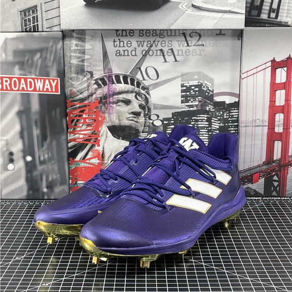 adidas Shoes Adidas Adizero Afterburner 8 Baseball Cleats Purple